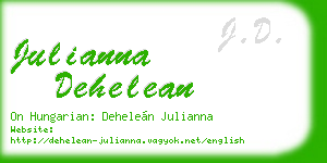 julianna dehelean business card